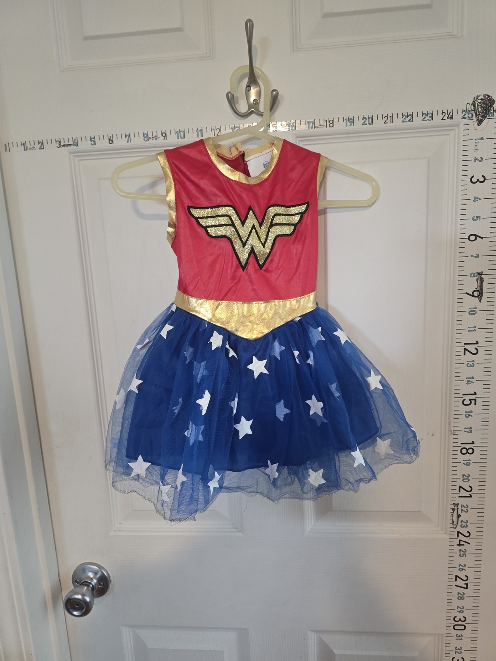 DC Girls Red, Blue and Gold Superhero Tutu Dress